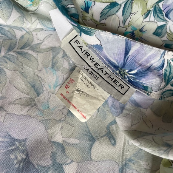 Feminine Floral Print Vintage 1990's 'Fairweather' Scoop Back Mini Dress - Picture 6 of 10